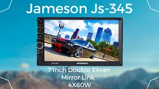 Jameson JS-345BT Double Teyp 7 Inch 4x60w Mirrorlink BT/USB/SD/FM/AUX Geri Görüş Kamerası