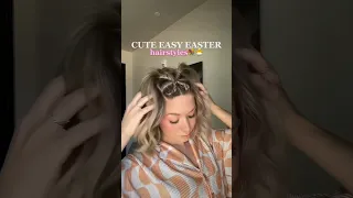 Cute Easy Easter Hairstyles🥚💐 #hair #hairstyle #tutorial #hairstyles #easter #shorts #shorthair