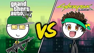 GTA 5 vs Cyberpunk 2077 Gamers (2022 Comparison) 🔥