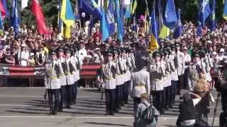 Луганский военный лицей. Парад 9 мая 2013 г. Дефиле в исполнении 14 уч.группы
