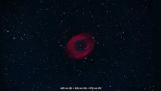 7-Dimensional Telescope View of Helix Nebula: Multi-wavelength Color Images (with BGM)