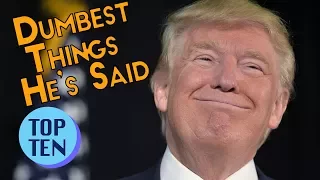 Top 10 Stupidest Things Donald Trump Has Said