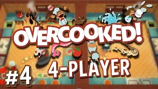 Overcooked - #4 - Versus Mode! (4 Player Overcooked Co-op Gameplay)