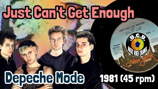 Just Can't Get Enough (1981) '45 rpm" - DEPECHE MODE