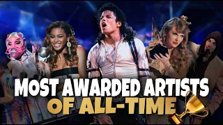 The 10 Most Awarded Artists Of All Time | Hollywood Time | Michael Jackson, Beyonce, Taylor Swift..