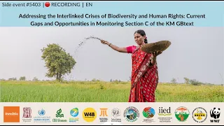 Side event SBSTTA26⎮Addressing the Interlinked Crises of Biodiversity and Human Rights