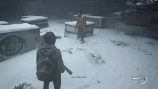 First real encounter with clickers - TLOU2