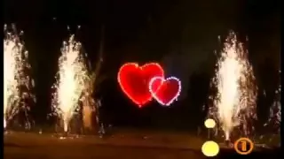 Огненные (горящие) сердца и фонтаны