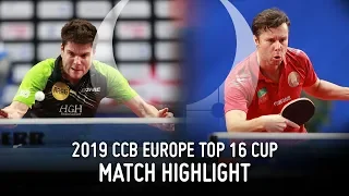 Vladimir Samsonov vs Dimitrij Ovtcharov | 2019 Europe Top 16 Cup Highlights (Final)