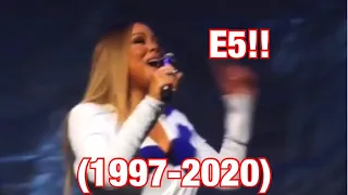 Mariah Carey My All “just ONE MORE NIGHT with you” Note Through the Years