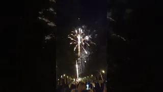 Fuegos artificiales en el Puente de Toledo. San Isidro 2024