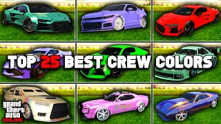 Top 25 Modded Crew Colors In GTA 5 Online!