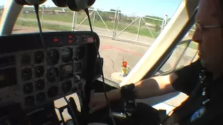 Bell 407 engine start inside cockpit
