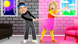 Pink VS Black Challenge Song 🖤💗 + More Nursery Rhymes & Kids Songs