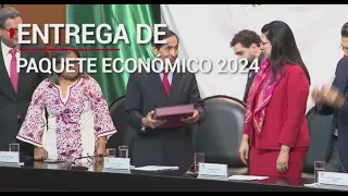 Rumbo a 2024 | El secretario de Hacienda, entregó a la Cámara de Diputados el Paquete Económico