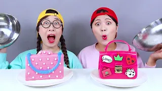 Chocolate  Edible Makeup Challenge 초콜릿 화장품 챌린지 DONA 도나