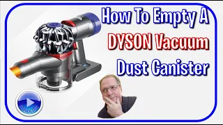 How To Empty a Dyson Vacuum Cleaner Dust Bin Canister