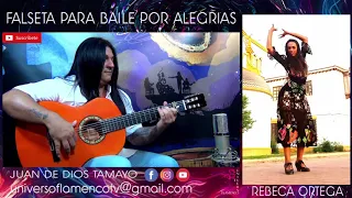 💃🏽ALEGRIAS FALSETA CIERRE💃🏽BAILAORA REBECA ORTEGA FLAMENCO GUITARRA  PROXIMO TUTORIAL INTERACTIVO