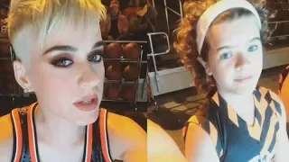 Katy Perry with Gaten Matarazzo | Instagram Story Videos | July 18 2017