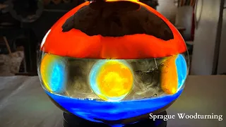 Woodturning - The Spaceship Hollow Form