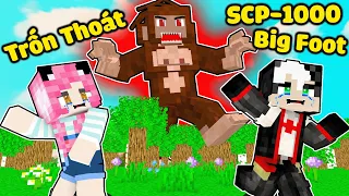 REDHOOD 24GIỜ CẮM TRẠI GẶP SCP 1000 BIG FOOT TRONG MINECRAFT*MỀU TRỐN KHỎI QUÁI VẬT SCP CHÂN TO MCPE