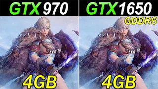 GTX 970 Vs. GTX 1650 (GDDR6) | Stock and Overclock | 1080p Gaming Benchmarks