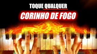 Vou te ensinar como tocar qualquer CORINHO DE FOGO no teclado (aula de teclado)