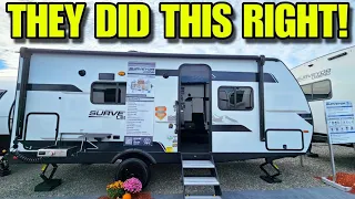 HUGE inside but Compact Outside! Forest River Surveyor 19SSLE