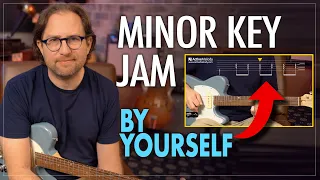 Jam in A minor - includes rhythm fills. Play this one by yourself (no jam track) guitar lesson EP410