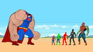 Evolution of Superman vs Evolution of Team Spiderman : If Boundary Changes? | Superhero Cartoon