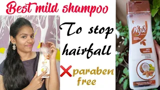 My current fav mild affordable shampoo to stop hairfall/Nyle anti hairfall shampoo complete review 🤩