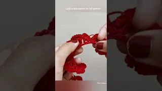crochet rose  flower tutorial