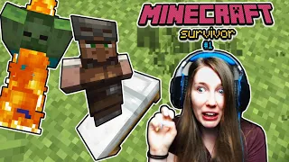 NOOB ALERT!!! 😂🤭 Mindent a túlélésért! ⚔️ Minecraft túlélő sorozat #1