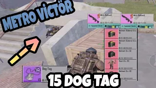 Metro Victörr 😅 15 DOG TAG Solo vs Squad - PUBG METRO ROYALE CHAPTER 10