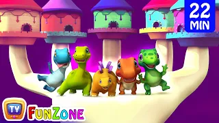 Finger Family Dinosaurs & Many More 3D Nursery Rhymes & Songs for Babies