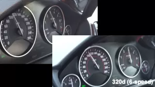 2012 BMW 320d vs. 328i - Accelerations (1080p FULL HD)