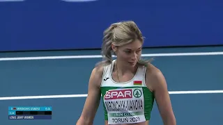 Womens Long Jump Final Torun 2021 Belarus Mironchyk Ivanova
