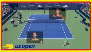 Richard Gasquet vs Rafael Nadal | US OPEN 2022 | Full Ace Tennis Simulator | Gameplay