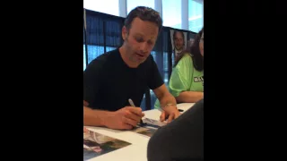 Meeting Andrew Lincoln Walker Stalker Atlanta 2014