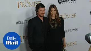 Christian Bale and wife Sibi cosy up at The Promise premiere - Daily Mail