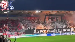 Hallescher FC - MSV Duisburg #pyro #choreo #hfc