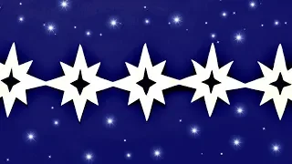 ✨How to make a garland of stars for Christmas with your own hands from A4 paper