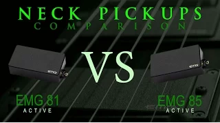 EMG 81 vs EMG 85 - Active NECK Pickup Guitar Tone Comparison / Review