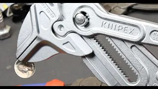 Coin-Crushing Power: Knipex 400mm Plier Wrench. Now this is a Wrench! 3.5" Jaws. 16" long. 51oz!