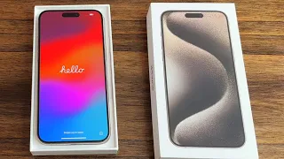 iPhone 15 Pro Max 512GB Natural Titanium #unboxing