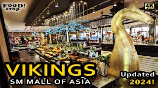 4K || VIKINGS at SM MALL OF ASIA by the Bay || Buffet restaurant tour & walk-around (Updated 2024!)