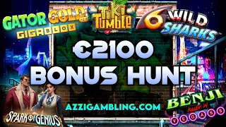 €2100 BONUS HUNT!🎰🎰 & SWEET BONANZA 1000 SUPER BUYS?!🤔🎰