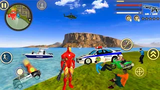 Iron Rope Hero Vice Town City Crime Police Simulator - Fun at NY City - Android Gameplay