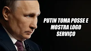 Putin toma posse e mostra logo serviço