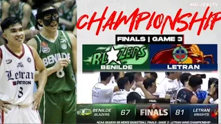 BENILDE VS LETRAN FINAL GAME 4th qtr | CHAMPIONSHIP ncaa2022 _ MELJERSTV